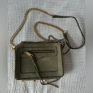 Rebecca Minkoff Tassel Suede Crossbody Bag, Olive